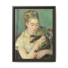 Pierre-Auguste Renoir's Woman with a Cat (c. 1875) - NOMADEN ART GALLERY