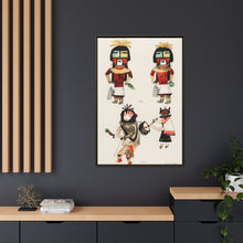 Hopi Katcinas - Piokot Turkwinu Turkwinu Mana (1895) drawn by the native people from the book of Jesse Walter Fewkes (1850–1930) - NOMADEN ART GALLERY