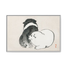 Black and white puppies by Kōno Bairei (1844-1895). - NOMADEN ART GALLERY