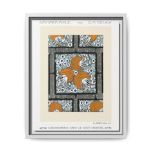 Flower pochoir pattern in Art Nouveau oriental style. Original from our own 1914 edition of Samarkande - NOMADEN ART GALLERY