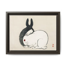 Black and white rabbits by Kōno Bairei (1844-1895) - NOMADEN ART GALLERY