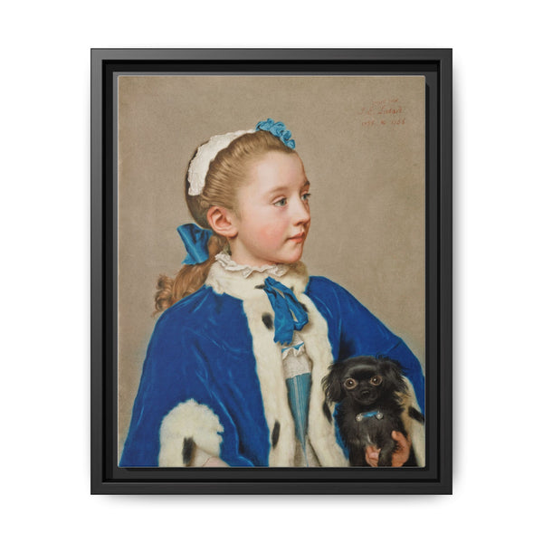 Portrait of Maria Frederike van Reede-Athlone at Seven Years of Age by Jean Etienne Liotard - NOMADEN ART GALLERY