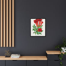 Trumpet flower lithograph. Digitally enhanced from our own original 1900 edition plates of Botanical Specimen published by Rochester Lithographing