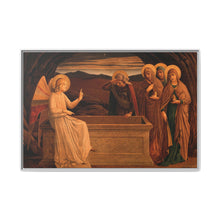 The women at the grave of Christ: anangel tells them that he is risen. Colour lithograph by M. and N. Hanhart after J.E. Goodall after Fra Angelico. - NOMADEN ART GALLERY