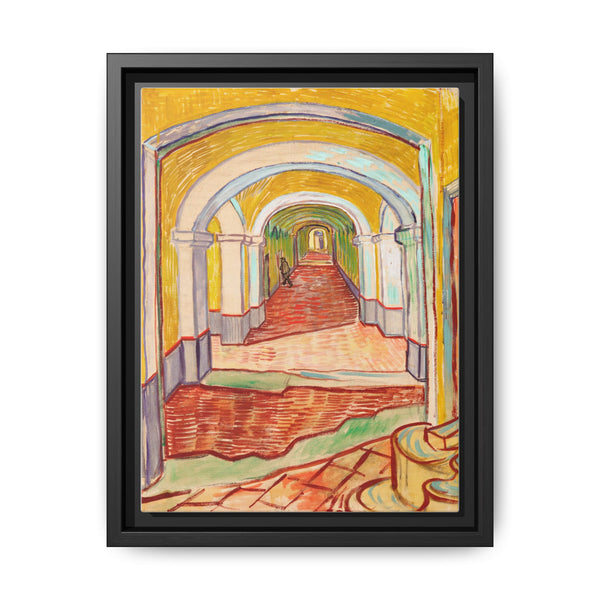 Corridor in the Asylum (1889) by Vincent Van Gogh - NOMADEN ART GALLERY