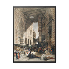 Bazaar of the silk mercers, Cairo illustration by David Roberts (1796–1864) - NOMADEN ART GALLERY