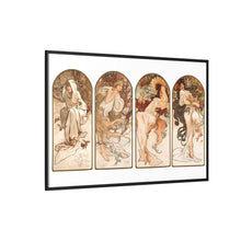 Alphonse Maria Mucha's The Seasons (1897). Famous Art Nouveau artwork
