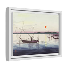 Boats and setting sun (1900 - 1936) by Ohara Koson