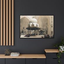 Mosque of Sultan Hassan Cairo illustration by David Roberts (1796–1864) - Framed Wall Art