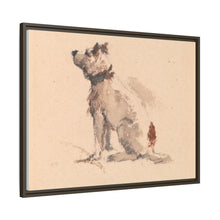 A Terrier, Sitting, Facing Left