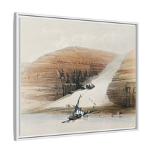 Excavated temples of Aboosimble (Abu Sunbul) Nubia illustration by David Roberts (1796–1864)