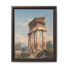 A Temple Ruin in Agrigento (c. 1825) by Carl Wilhelm Götzloff: A Classical Landscape - NOMADEN ART GALLERY