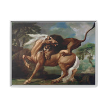 A Lion Attacking a Horse (1762) by George Stubbs. - NOMADEN ART GALLERY