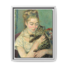 Pierre-Auguste Renoir's Woman with a Cat (c. 1875) - NOMADEN ART GALLERY