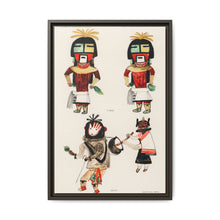 Hopi Katcinas - Piokot Turkwinu Turkwinu Mana (1895) drawn by the native people from the book of Jesse Walter Fewkes (1850–1930) - NOMADEN ART GALLERY