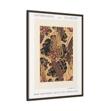 Flower pattern Art Deco stencil print in oriental style. Original from our own 1914 edition of Samarkande