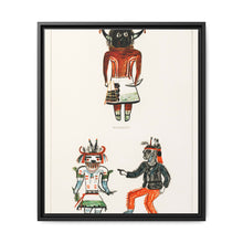 Hopi Katcinas - Piokot Turkwinu Turkwinu Mana (1895) drawn by the native people from the book of Jesse Walter Fewkes - NOMADEN ART GALLERY