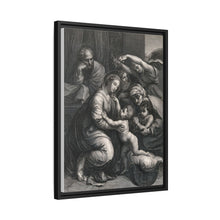 Saint Mary (the Blessed Virgin) and Saint Joseph with the Christ Child, Saint John the Baptist and Saint Elizabeth. Engraving by J. Frey