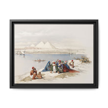 Pyramids of Gezeeh (Giza) from the Nile illustration by David Roberts (1796–1864) - NOMADEN ART GALLERY