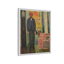 Self-Portrait Between the Clock and the Bed (1940-1943) by Edvard Munch - NOMADEN ART GALLERY