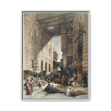Bazaar of the silk mercers, Cairo illustration by David Roberts (1796–1864) - NOMADEN ART GALLERY