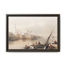 View on the Nile ferry to Gizeh illustration by David Roberts (1796–1864) - Decorative Wall Art - NOMADEN ART GALLERY