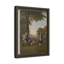 Arthur Holdsworth Conversing with Thomas Taylor and Captain Stancombe by the River Dart (1757) by Arthur Devis