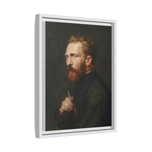 Framed Matte Canvas Wall Art - Vintage Portrait of Artist - NOMADEN ART GALLERY