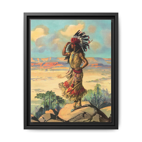 Indian girl (1906) Native American woman illustration - NOMADEN ART GALLERY