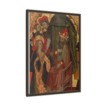 Saint Katherine of Alexandria before the Roman Emperor by Nicolás Solano