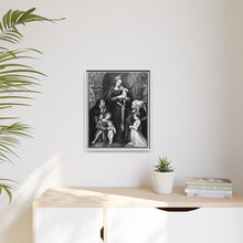 Saint Mary (the Blessed Virgin) with the Christ Child and a family as donors. Lithograph by F.S. Hanfstaengl, 1832 , after H. Holbein.