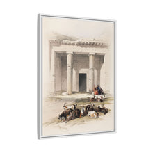Entrance to the caves of Beni Hasan illustration by David Roberts (1796–1864)