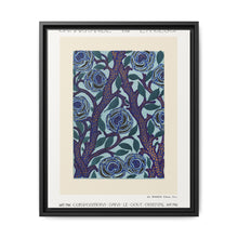 Flower pattern Art Deco stencil print in oriental style - NOMADEN ART GALLERY