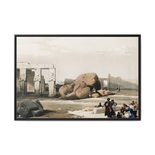 Fragment of the Great Colossi at the Memnonium Thebes illustration by David Roberts (1796–1864) - NOMADEN ART GALLERY
