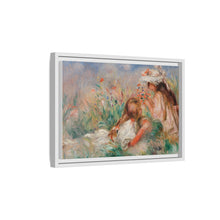 Mädchen im Gras arrangieren einen Blumenstrauß (Fillette couchée sur l'herbe et jeune fille arrangant un Bouquet) (1890) von Pierre-Auguste Renoir.