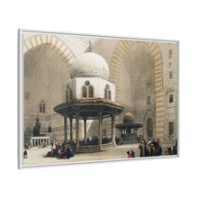 Mosque of Sultan Hassan Cairo illustration by David Roberts (1796–1864) - Framed Wall Art