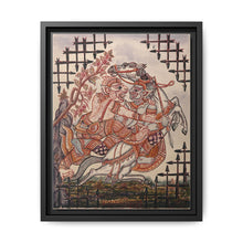 A scene from the Ramayana: Hanuman catching Virunyananti . Gouache painting by a Thai artist. - NOMADEN ART GALLERY