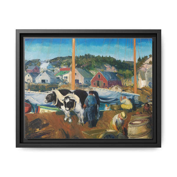 Ox Team, Wharf at Matinicus (1916) - NOMADEN ART GALLERY