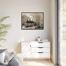Mosque of Sultan Hassan Cairo illustration by David Roberts (1796–1864) - Framed Wall Art