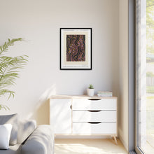 Art Deco Flower pattern pochoir print in oriental style