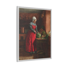 A Cook in a Red Apron in the Inn at Vaugirard (1862) by Léon Bonvin