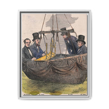 Four men in the basket of a balloon by Mayall. - NOMADEN ART GALLERY
