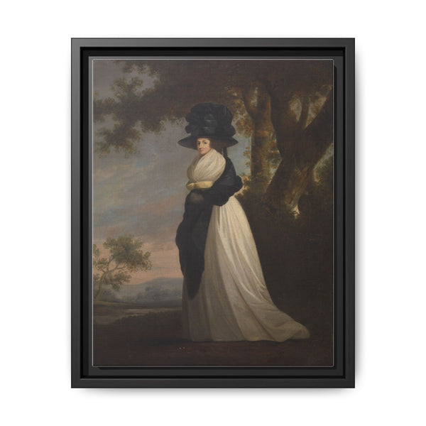 Portrait of a Lady Wearing an Elaborate Hat (1785-90) by British - NOMADEN ART GALLERY