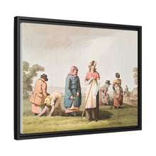 Illustration of riding the stang from The Costume of Yorkshire (1814) by George Walker