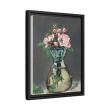 Rosas de musgo en un jarrón (1882) de Edouard Manet.