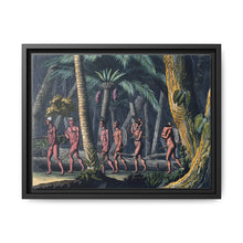 Puri Indians by the Paraiba river, Brazil. Coloured aquatint by P. Fumagalli, ca. 1821, after M. Zu Wied-Neuwied. - NOMADEN ART GALLERY
