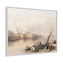 View on the Nile ferry to Gizeh illustration by David Roberts (1796–1864) - Decorative Wall Art