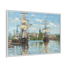 Ships Riding on the Seine at Rouen (1872–1873) by Claude Monet - NOMADEN ART GALLERY