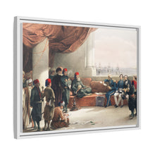 Interview with The Viceroy of Egypt at His palace at Alexandria illustration by David Roberts (1796–1864)