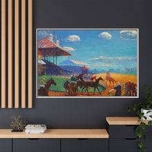 Race Track (1908–1909) vintage painting by William James Glackens
